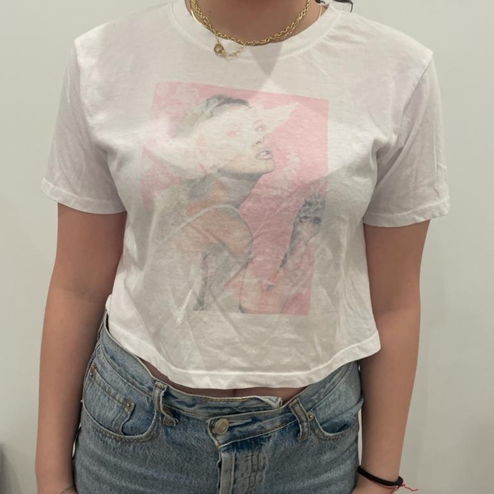 graphic baby t cropped